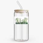 Банка с бамбуковой крышкой