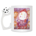 Кружка с футбольным мячиком