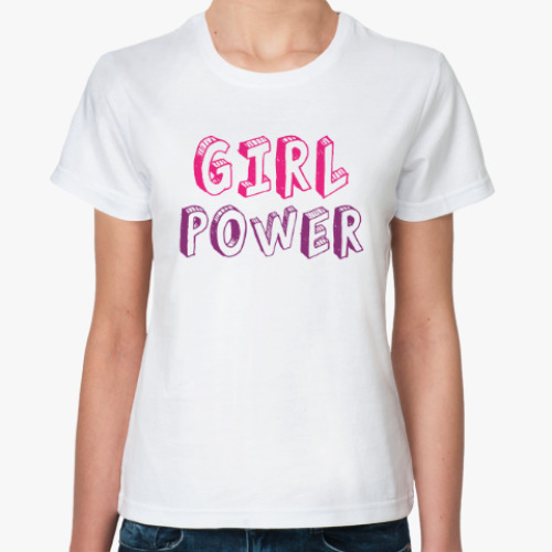 Классическая футболка Girl Power
