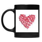 Кружка цветная UV-DTF