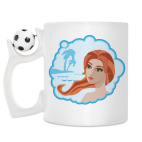 Кружка с футбольным мячиком