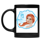 Кружка цветная UV-DTF