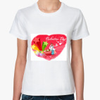 Женская футболка, белая