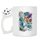 Кружка с футбольным мячиком