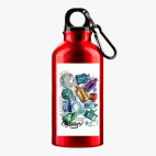 Металлическая бутылка 400 мл UV-DTF