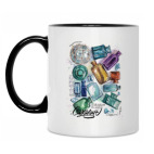 Кружка двухцветная