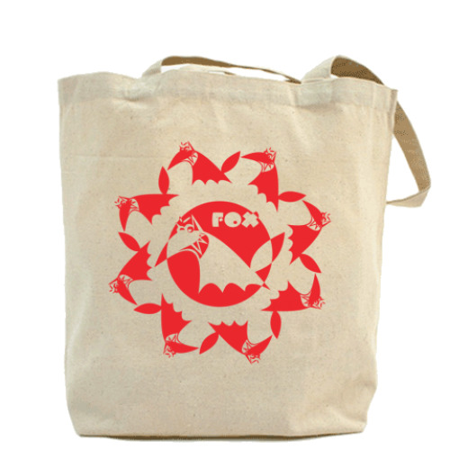 Сумка шоппер с принтом Лиса коварррная