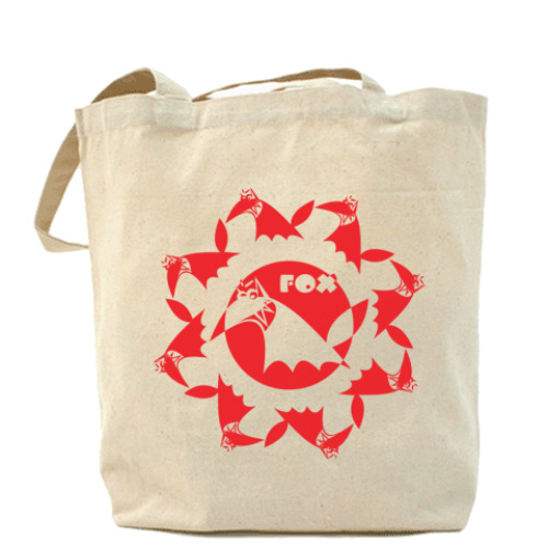 Сумка шоппер с принтом Лиса коварррная