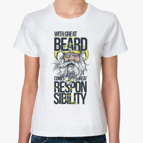 Классическая футболка Борода