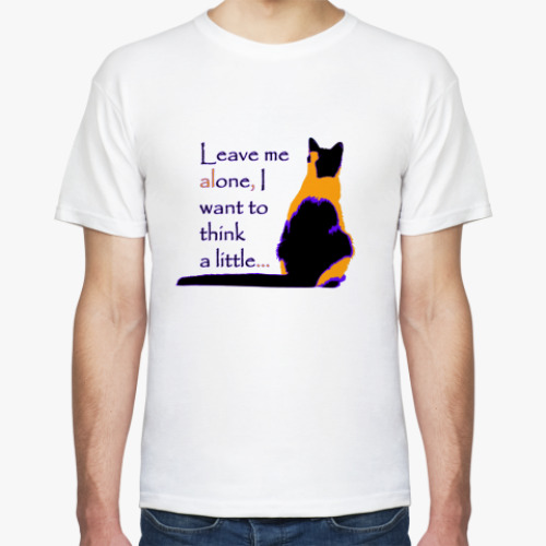 Футболка с принтом Отстаньте от меня