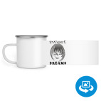 Кружка металлическая белая (круговая запечатка)