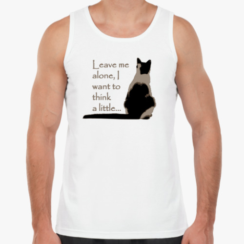 Майка с принтом Оставьте меня в покое