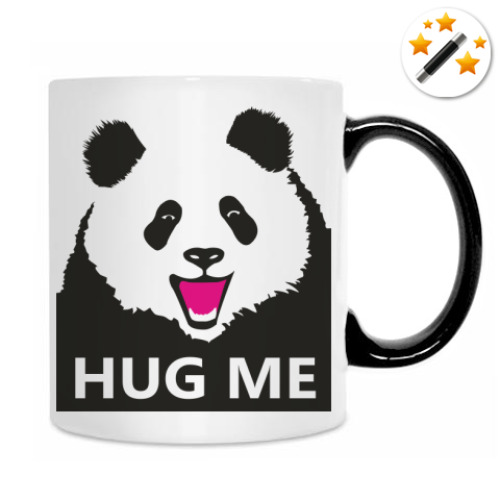 Кружка-хамелеон с принтом Панда