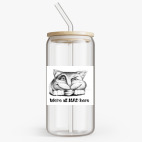 Банка с бамбуковой крышкой