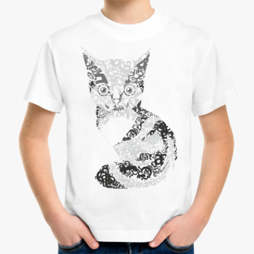 Детская футболка ' котик'