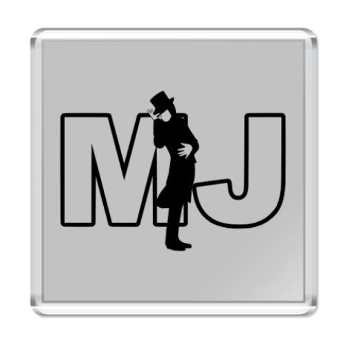 Магнит с принтом  'Letters&Man'