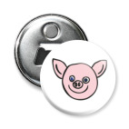 Магнит-открывашка 58 мм Весёлый поросёнок