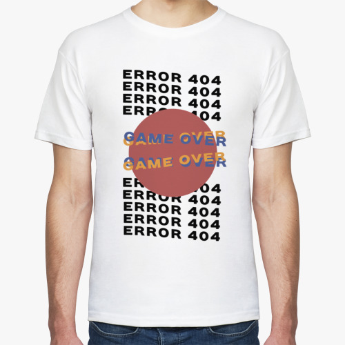 Футболка с принтом Error 404