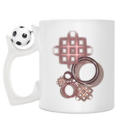 Кружка с футбольным мячиком
