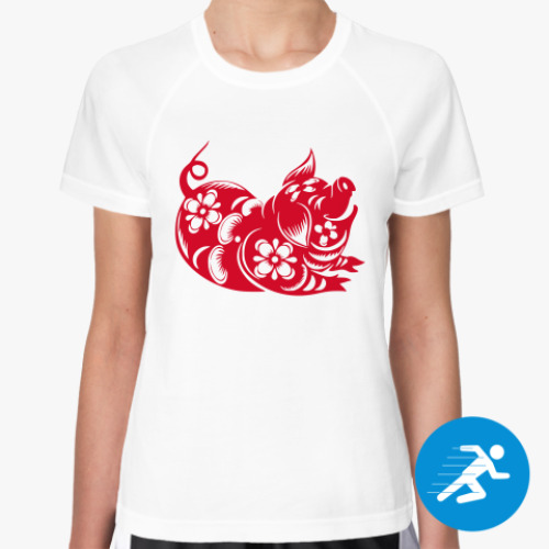 Женская спортивная футболка Символ года