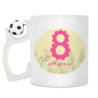 Кружка с футбольным мячиком