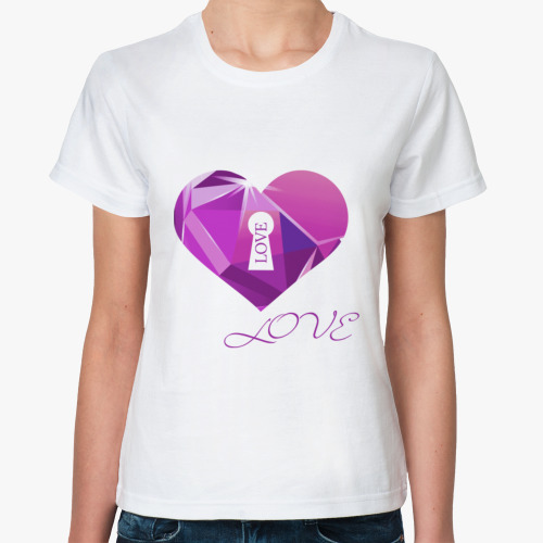 Классическая футболка "love"