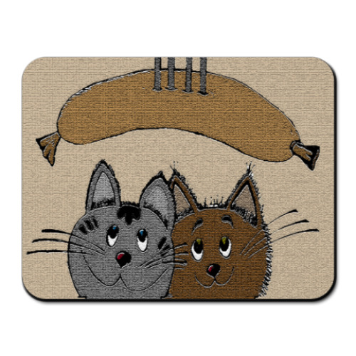 Коврик для мыши 'С сосиской'