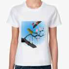 Женская футболка, белая