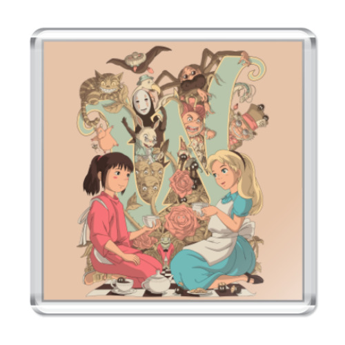 Магнит Wonderland Alice and Chihiro