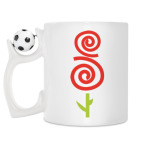 Кружка с футбольным мячиком