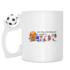 Кружка с футбольным мячиком