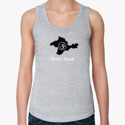 Женская майка с принтом Йога - Крым - ОМ