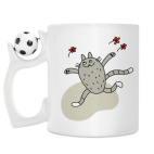 Кружка с футбольным мячиком