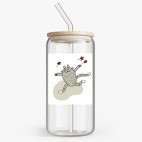 Банка с бамбуковой крышкой