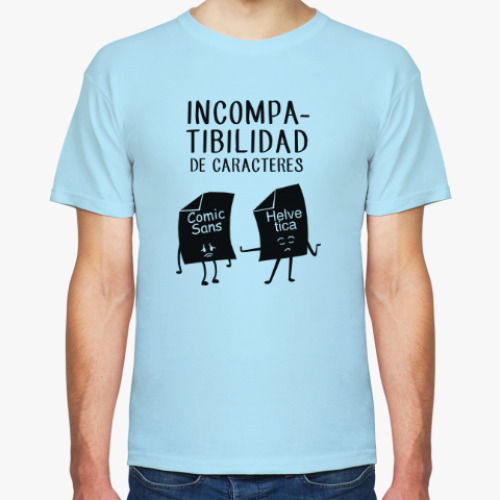 Футболка с принтом Incompatibilidad...