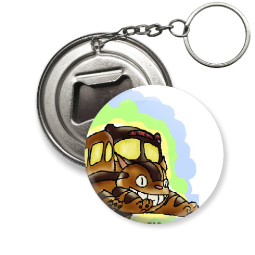 Брелок-открывашка с принтом Котобус