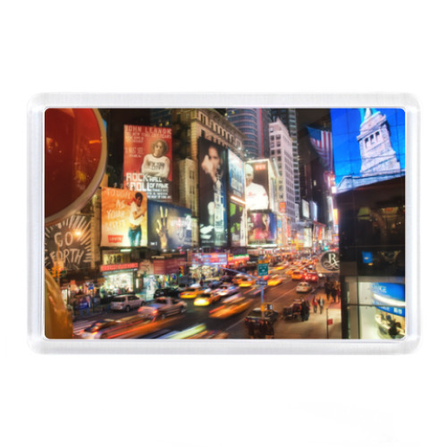 Магнит с принтом Нью-Йорк, New York