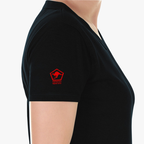 Женская футболка из органик-хлопка с принтом Капитан Кенгуру