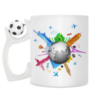 Кружка с футбольным мячиком