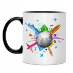 Кружка двухцветная