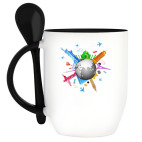 Кружка с ложкой