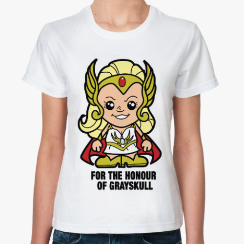 Классическая футболка с принтом Принцесса Ши-Ра