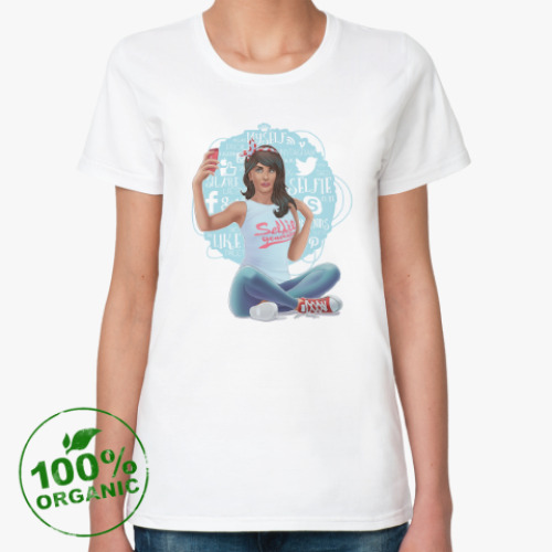 Женская футболка из органик-хлопка Селфи