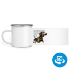 Кружка металлическая белая (круговая запечатка)