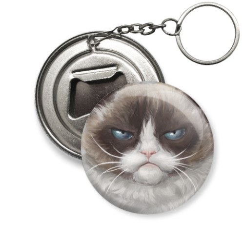 Брелок-открывашка Grumpy Cat / Сердитый Кот