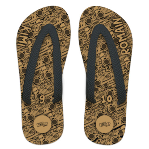 Шлепанцы (сланцы) с принтом E20