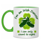 Двухцветная кружка 'Irish dancer count'