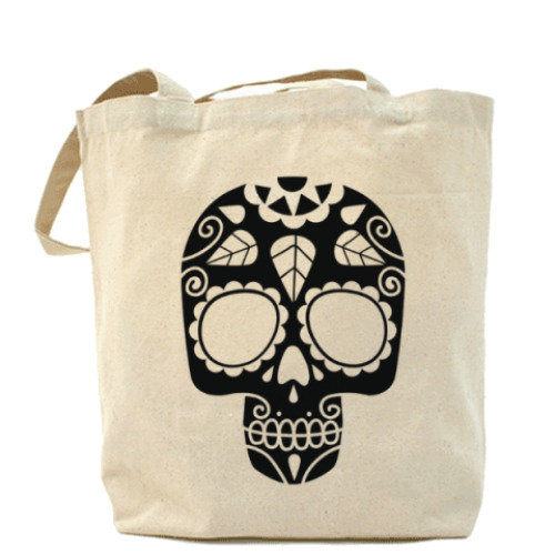 Сумка шоппер с принтом Мексиканский череп