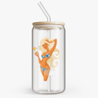 Банка с бамбуковой крышкой