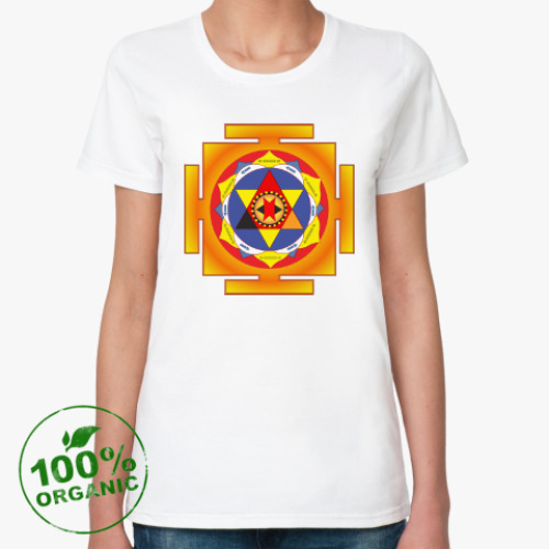 Женская футболка из органик-хлопка Янтра Солнца